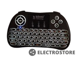 Savio Podświetlana klawiatura bezprzewodowa TV Box, Smart TV, konsole, PC, KW-02