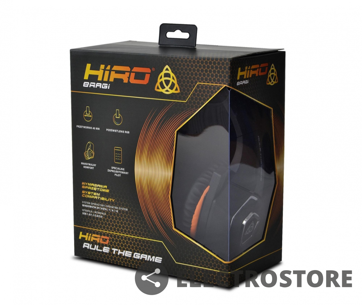 Słuchawki z mikrofonem dla graczy HIRO BRAGI