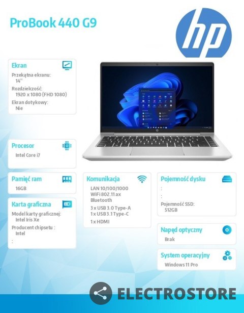 HP Inc. Notebook EliteBook 640 14 cali G9 Wolf Pro Security Edition i7-1255U 512GB/16GB/W11P/14.0 6F1J7EA HP Inc. Notebook EliteBook 640 14 cali G9 Wolf Pro Security Edition i7-1255U 512GB/16GB/W11P/14.0 6F1J7EA
