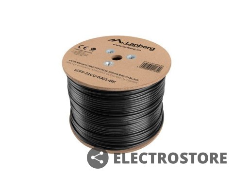 Lanberg Kabel FTP Kat.5E CU 305 m drut outdoor Lanberg Kabel FTP Kat.5E CU 305 m drut outdoor