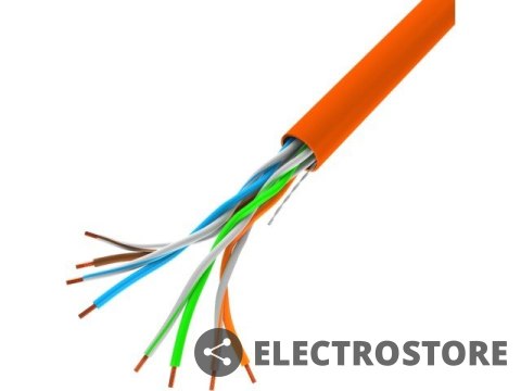 Lanberg Kabel LAN UTP 100Mb/s 305m drut cca pomarańczowy Lanberg Kabel LAN UTP 100Mb/s 305m drut cca pomarańczowy