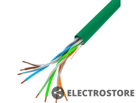 Lanberg Kabel LAN UTP 100Mb/s 305m drut cca zielony Lanberg Kabel LAN UTP 100Mb/s 305m drut cca zielony