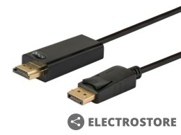Savio Kabel DisplayPort (M) - HDMI (M) 1,5m, CL-56