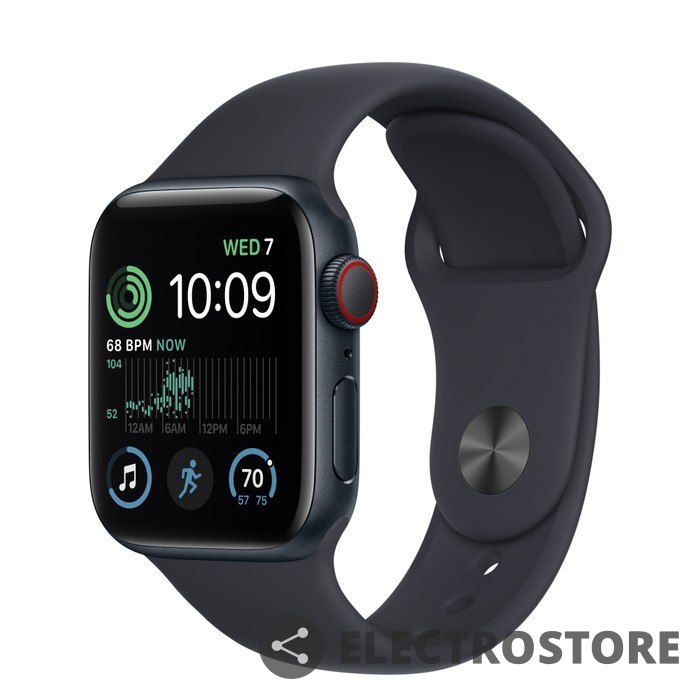 Apple Watch SE GPS + Cellular, 40 mm Koperta z aluminium w kolorze północy z paskiem sportowym w kolorze północy - regular Apple Watch SE GPS + Cellular, 40 mm Koperta z aluminium w kolorze północy z paskiem sportowym w kolorze północy - regular