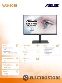 Asus Monitor 23,8 cali VA24EQSB IPS HDMI DP VGA USB PIVOT