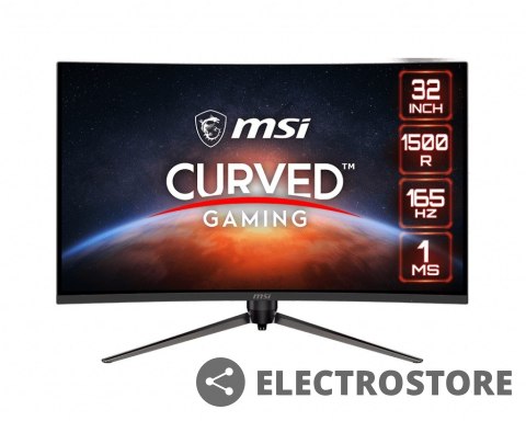 MSI Monitor 31.5 cala Optix AG321CR Curve/LED/FHD/Non-Touch/Czarny