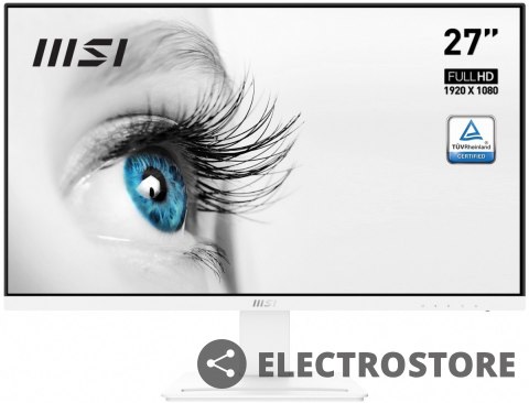 MSI Monitor PRO MP273W 27 cali IPS /FHD/75Hz/HDMI DP/biały MSI Monitor PRO MP273W 27 cali IPS /FHD/75Hz/HDMI DP/biały
