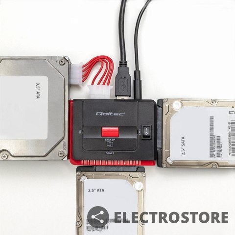 Qoltec Adapter USB 3.0 do IDE | SATA III Qoltec Adapter USB 3.0 do IDE | SATA III
