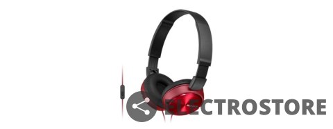 Sony Słuchawki handsfree, mikrofon MDR-ZX310AP Red