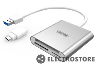 Unitek Czytnik kart pamieci USB 3.0 + USB TYP-C; Y-9313D