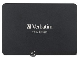 Verbatim Dysk SSD wewnętrzny 256GB 2,5cala VI550 S3 SATA III czarny