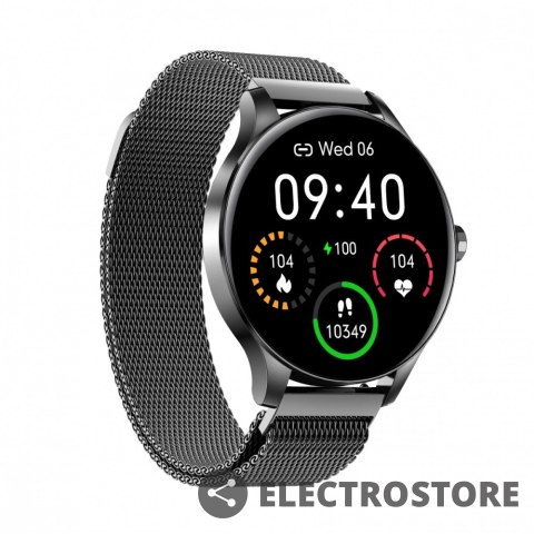 Garett Electronics Smartwatch Classy czarny stalowy Garett Electronics Smartwatch Classy czarny stalowy