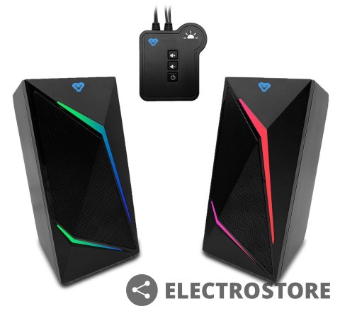 Media-Tech Głośniki COBRA PRO URION 2.0 MT3172 Gamingowe/Line-in/Bluetooth 5.0/RGB/Moduł sterujący/Jack 3,5/USB/RMS 8W/PMPO 320W Media-Tech Głośniki COBRA PRO URION 2.0 MT3172 Gamingowe/Line-in/Bluetooth 5.0/RGB/Moduł sterujący/Jack 3,5/USB/RMS 8W/PMPO 320W