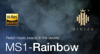 Słuchawki Dokanałowe Hidizs MS1 Rainbow Czarne