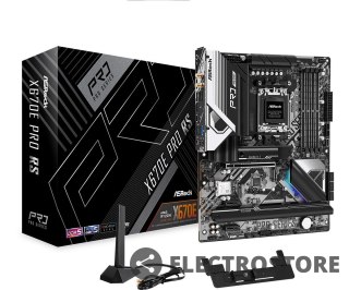ASRock Płyta główna X670E PRO RS AM5 4DDR5 HDMI/DP M.2 EATX
