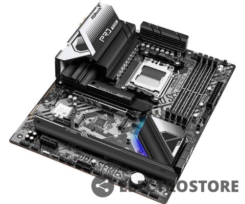 ASRock Płyta główna X670E PRO RS AM5 4DDR5 HDMI/DP M.2 EATX ASRock Płyta główna X670E PRO RS AM5 4DDR5 HDMI/DP M.2 EATX