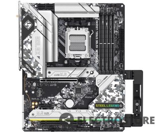ASRock Płyta główna X670E STEEL LEGEND AM5 4DDR5 HDMI/DP M.2 EATX