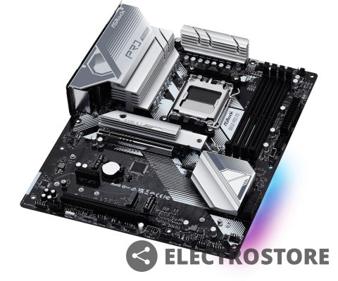 ASRock Płyta główna B650 PRO RS AM5 4DDR5 HDMI M.2 DP USB3.2 ATX ASRock Płyta główna B650 PRO RS AM5 4DDR5 HDMI M.2 DP USB3.2 ATX