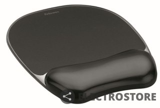 Fellowes Podkładka pod mysz i nadgarstek żel CRYSTAL, czarna