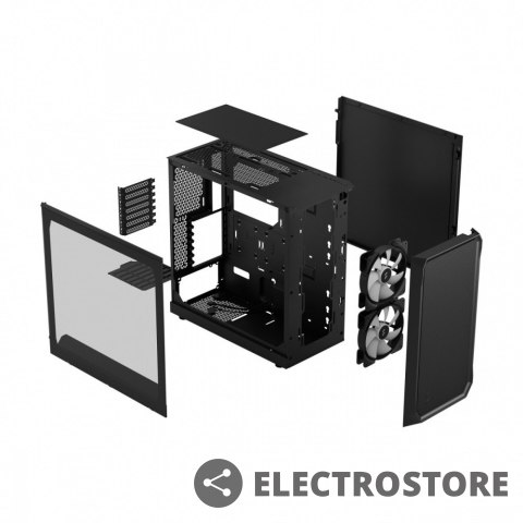 Fractal Design Obudowa Focus 2 RGB Czarna TG Clear Tint Fractal Design Obudowa Focus 2 RGB Czarna TG Clear Tint