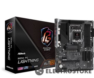 ASRock Płyta główna B650 PG LIGHTNING AM5 4DDR5 HDMI M.2 ATX