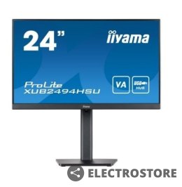 IIYAMA Monitor 23.8 cala XUB2494HSU-B2 VA,FHD,HDMI,DP,2xUSB3.0,HAS,2x2W