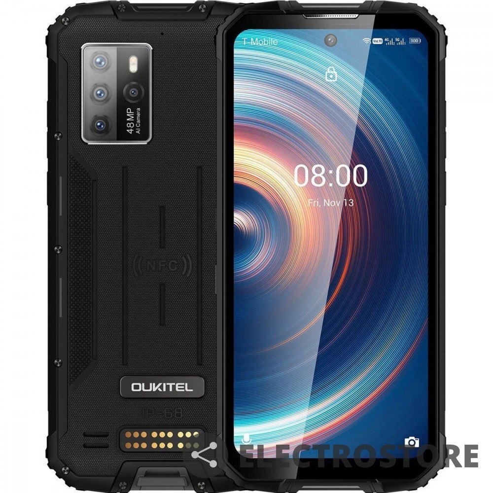 OUKITEL Smartfon WP10 5G 8/128GB NFC DualSIM 8000mAh Czarny