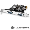 AXAGON PCEA-S2N Kontroler PCIe 2x port szeregowy RS232 250 Kbps, w zestawie SP & LP