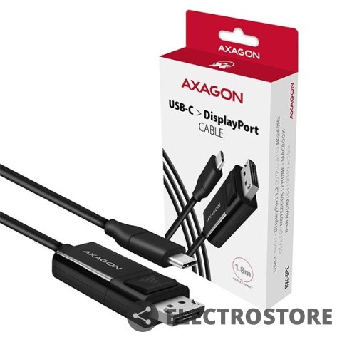 AXAGON RVC-DPC Konwerter/kabel USB-C -> DisplayPort 1,8m, 4K/60HZ