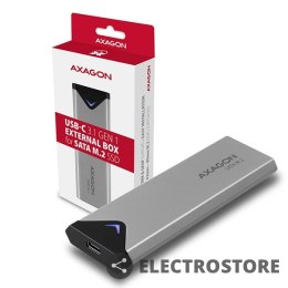 AXAGON EEM2-U3C Obudowa zewnętrzna aluminiowa, USB-C 3.2 Gen 1 - M.2 SATA SSD długość 42 do 80mm