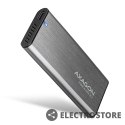 AXAGON EEM2-SG2 Obudowa zewnętrzna aluminiowa bezśrubowa USB-C 3.2 Gen 2 M.2 NVMe & SATA SSD + USB-A - USB-C redukcja