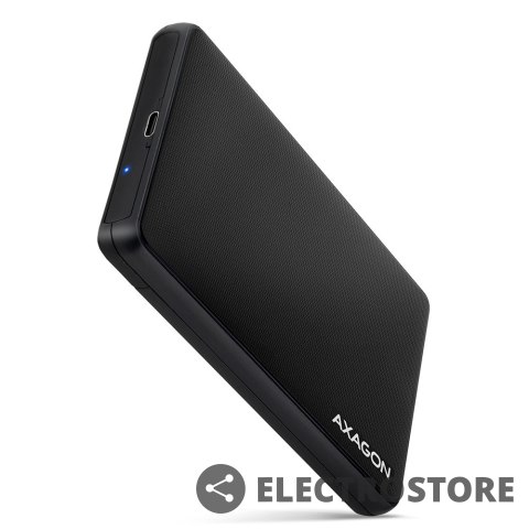 AXAGON EE25-SLC Obudowa zewnętrzna plastikowa, bezśrubowa, USB-C 3.2 GEN 1 SATA 6G 2.5", czarna