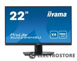 IIYAMA Monitor 21.5 cala XU2294HSU-B2 VA,FHD,HDMI,DP,USB3.0,2x2W,VESA