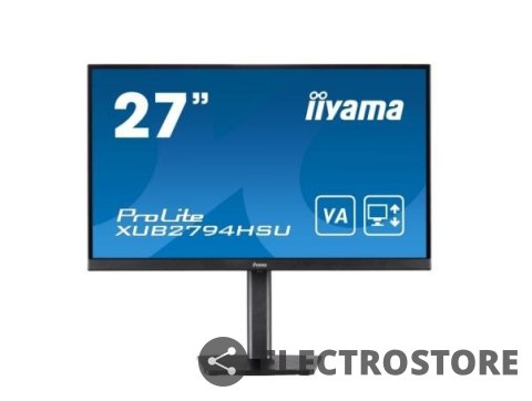 IIYAMA Monitor 27 cali XUB2794HSU-B1 VA,FHD,HDMI,DP,USB3.0,HAS