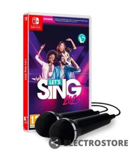 Plaion Gra Nintendo Switch Let's Sing 2023 + 2 mikrofony