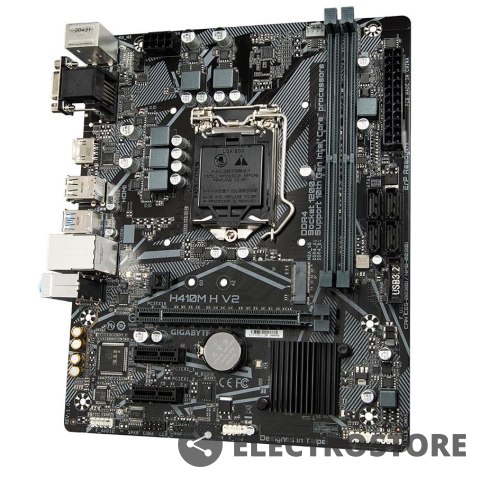 Gigabyte Płyta główna H410M H V2 s1200 2DDR4 HDMI/D-SUB M.2 mATX Gigabyte Płyta główna H410M H V2 s1200 2DDR4 HDMI/D-SUB M.2 mATX