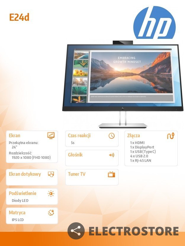 HP Inc. Monitor E24d G4 FHD USB-C Docking 6PA50A4