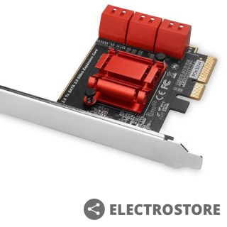 AXAGON PCES-SA6 Kontroler PCIe 6x wewnętrzny port SATA 6G, ASM1166, SP & LP