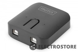 Digitus Przełącznik USB 2.0, 2 PC - 1 Urządzenie, samozasilający