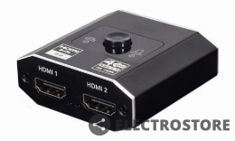Gembird Dwukierunkowy przełącznik HDMI 4K, 2 porty