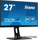 IIYAMA Monitor 27 cali XUB2792HSC-B1, IPS, FHD, USB-C, HDMI, DP, USB 3.0. SLIM 2x2W