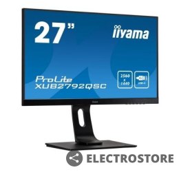IIYAMA Monitor 27 cali XUB2792QSC-B1 IPS,QHD,USB-C,HDMI,DP,USB3.0,2x2W