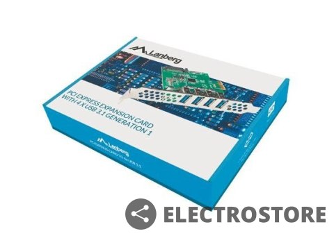 Lanberg Karta PCI.EX-> USB 3.1 Gen1 PCE-US3-004 Lanberg Karta PCI.EX-> USB 3.1 Gen1 PCE-US3-004