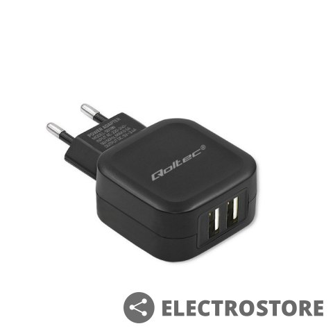 Qoltec Ładowarka sieciowa 17W | 5V | 3.4A | 2xUSB + kabel USB typC Qoltec Ładowarka sieciowa 17W | 5V | 3.4A | 2xUSB + kabel USB typC