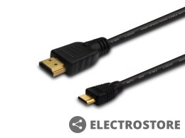 Savio KABEL HDMI (M) - Mini HDMI (M) 1,5m, czarny, CL-09