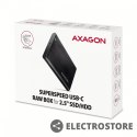 AXAGON EE25-A6C Bezśrubowa aluminiowa obudowa zewnętrzna USB-C 3.2 Gen 1 - SATA 6G dla 2.5" SSD/HDD