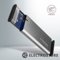 AXAGON EEM2-SG2 Obudowa zewnętrzna aluminiowa bezśrubowa USB-C 3.2 Gen 2 M.2 NVMe & SATA SSD + USB-A - USB-C redukcja