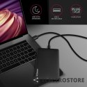 AXAGON EE25-SLC Obudowa zewnętrzna plastikowa, bezśrubowa, USB-C 3.2 GEN 1 SATA 6G 2.5", czarna