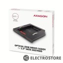 AXAGON RSS-CD12 Ramka na 2,5" SSD-HDD do gniazda DVD, 12.7mm LED aluminium