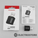 AXAGON ADA-10 Zewnętrzna karta dzwiękowa MINI, USB 2.0, 48kHz/16-bit stereo, USB-A